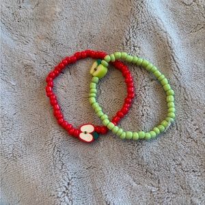 Handmade apple bracelets